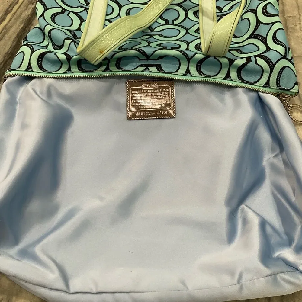 Coach Poppy 3D‎ Op Art Glam Tote Purse Handbag